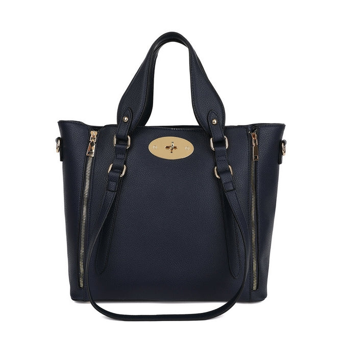 Black Bayswater classic tote bag with long shoulder strap - K505 ( Back in store )