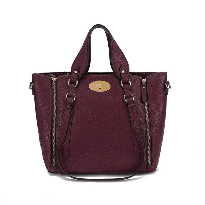 Wine Bayswater classic tote bag with long shoulder strap - K505 ( Back in store )