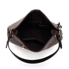 Black check slouch bag with long strap - 5328 ( Back in store ) (Copy)