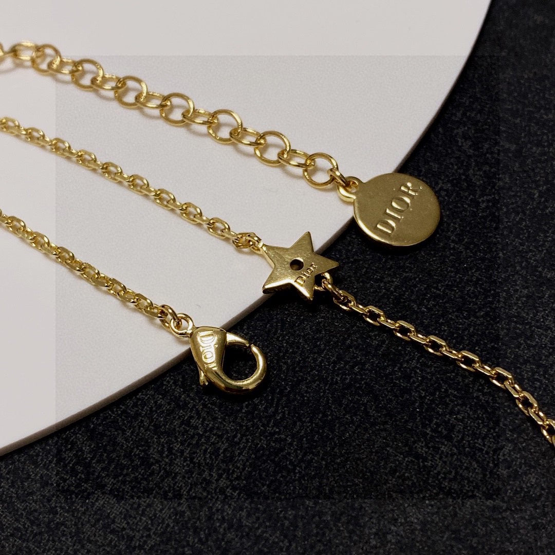 Stainless steel inspired letters women Dior necklace(preorder only)