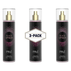 PRIVE Black Option (Pour Femme) - Body Mist - 250ml 3 PACK